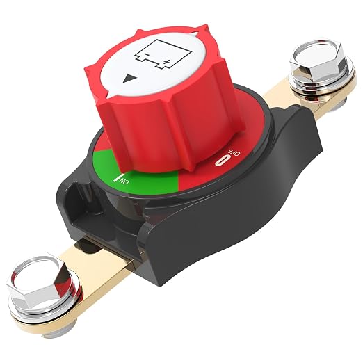 Battery Disconnect Switch, Hilictokt Side Post Battery Disconnect Switch On/Off by Hilictokt
