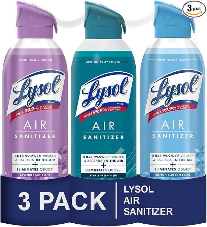 Lysol Air Sanitizer Spray, For Air Sanitization and Odor Elimination, Simple by Lysol