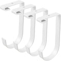 4-Pack Heavy Duty Add-On Flat Hook Accessory by Saderoy