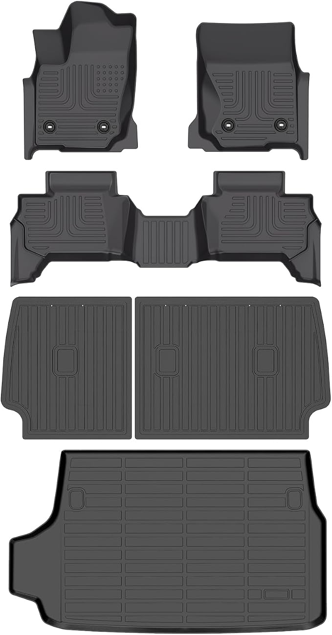 Wayhigh-All Weather Floor Mats and Cargo Mat Set Fit by Wayhigh