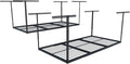 FLEXIMOUNTS 2 Pack 3x6 Overhead Garage Storage Adjustable Ceiling Rack 72" by FLEXIMOUNTS
