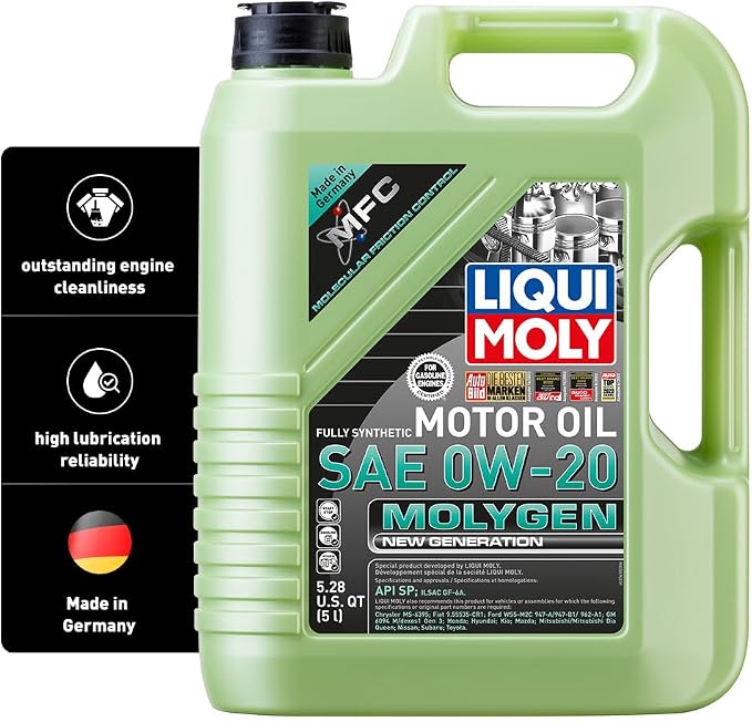 Liqui Moly Molygen New Generation SAE 0W-20 | 5 Liter | Fully synthetic engine by LIQUIMOLY