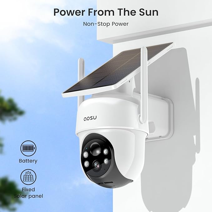 AOSU Security Cameras Outdoor Wireless, 2 Cam-Kit, No Subscription, - Image 6