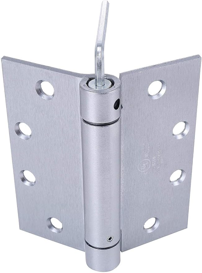 2 Pack - 4.5"x4" Brushed Satin Chrome Finish Self Closing Reversible Door Hinge - Image 6