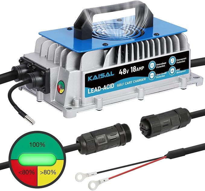 KAISAL 48V Charger 1250W 18A Golf Cart Battery Charger by KAISAL