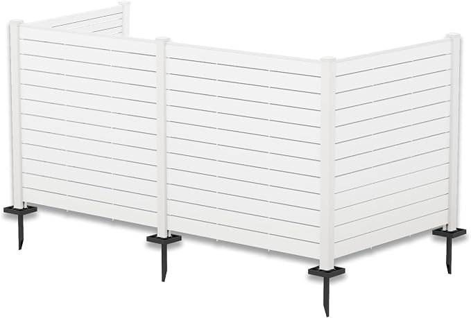 Kozyard 50" W x 48" H Outdoor Privacy Screens Aluminum Post, Air Conditioner by Kozyard