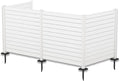 Kozyard 50" W x 48" H Outdoor Privacy Screens Aluminum Post, Air Conditioner by Kozyard