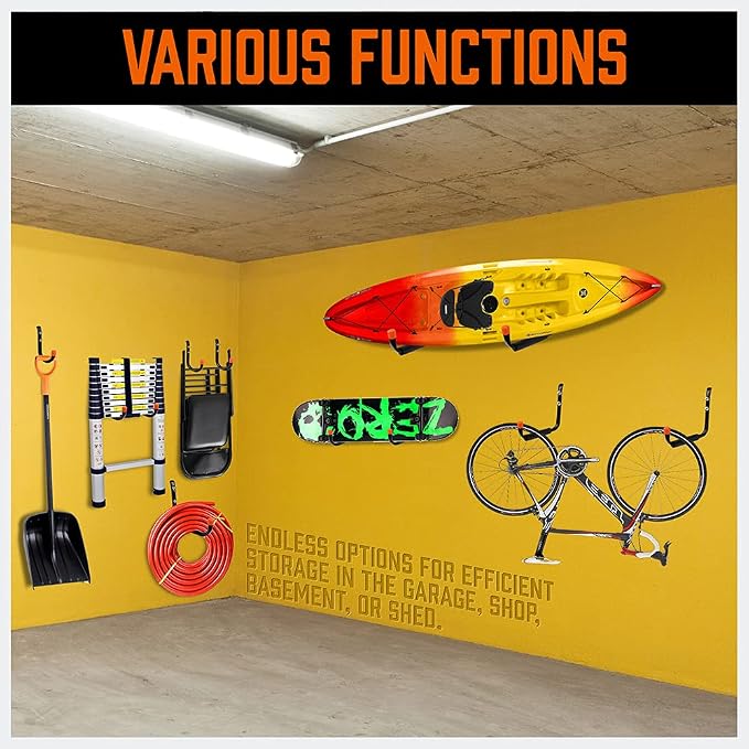 HORUSDY 10-Pack Heavy Duty Garage Storage Hooks Assorted Utility Hooks - Image 4