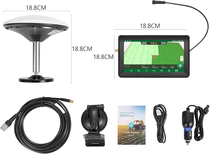 Tractor GPS Navigation System | 7-inch High-Accuracy GNSS Agricultural Navigator - Image 2