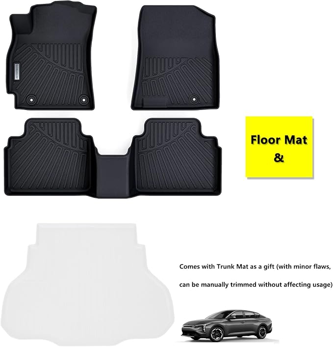 Floor Mats for 2024 2025 KIA K4, TPE All Weather Protection Car Floor - Image 2