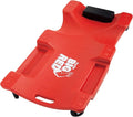 Big RED Plastic Rolling Garage/Shop Creeper: Dual Tool Trays and 6 Casters by BIGRED