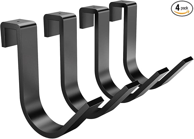 SunsGrove Heavy-Duty 4-Pack Overhead Garage Ceiling Storage Hooks, Add-On by SunsGrove