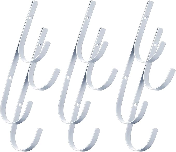 6 Pieces Pool Pole Hook Hanger Swimming Metal Brackets Pool Hook - Image 7