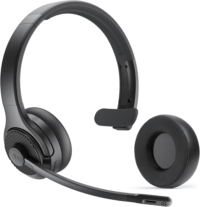 EKSA H3 Trucker Bluetooth Headset V5.4, Wireless Headphones by EKSA