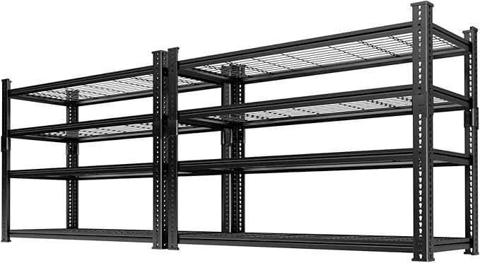 Storage Shelves 2PCS, Garage Shelving Heavy Duty 1920LBS Capacity, 4 Tier by Unknown