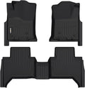 GINOWY- Floor Mats for Toyota Tacoma 2005-2015 Double Cab TPE All Weather by GINOWY
