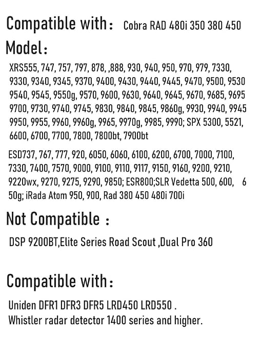 Radar Detector Power Cord Compatible - Image 4