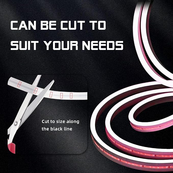 Car LED Strip Light For Trunk, 158Inch IP67 Silicone Waterproof Neon Light - Image 4