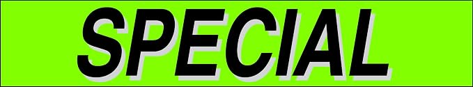 Ez-line Vinyl Windshield Stickers 3 Dozen 15 Inch Chartreuse Slogan Dealership - Image 4