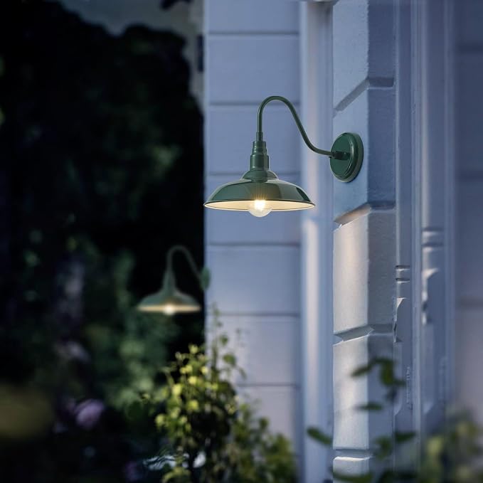 10'' Dome Outdoor Gooseneck Barn Light Fixture - Image 6