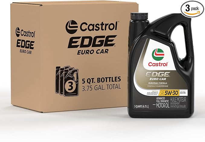 Castrol EDGE Euro 5W-30 A3/B4 European Advanced Full Synthetic Motor Oil by Castrol