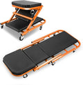 DNA MOTORING 40 Inches Folding 2 in 1 Rolling Z Creeper, Adjustable Roller by DNAMOTORING-Tools