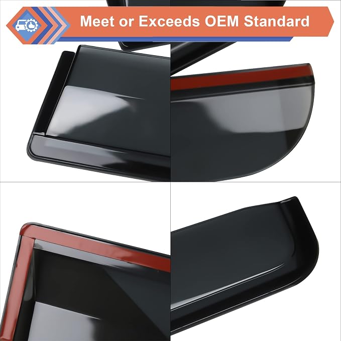 ZONFANT Window Rain Guards, Side Window Deflectors, Sun Visor Rain Vent Window - Image 3