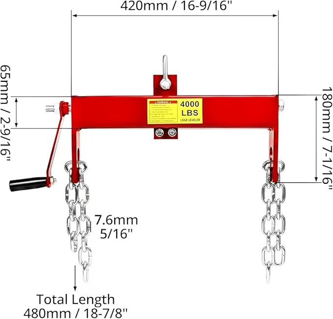 Engine Hoist 2 TON Folding Hydraulic Engine Motor Hoist - Image 4