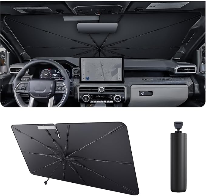 2025 4Runner Car Windshield Sun Shade Windshield Sunshade Umbrella Protect Car by LUWU