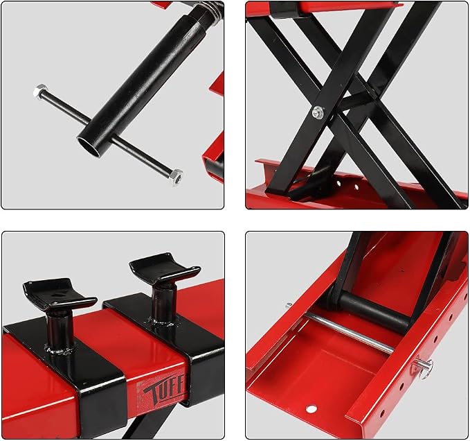 TUFFIOM 1100LBS Motorcycle Scissor Lift Jack, Height Adjustable - Image 4