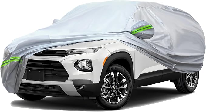 TUCAREST 6-Layers Premium Full Car Cover Hard Shell Zipper Design Waterproof by TUCAREST