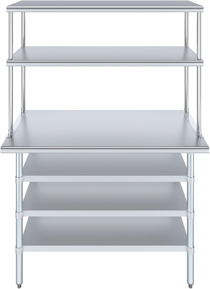 Amgood 24" x 48 Stainless Steel Work Table - Image 2