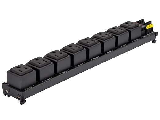 DIN Rail Mount AC 120V NEMA 5-15R 8 Receptacles Outlet Power Strip Module - Image 3