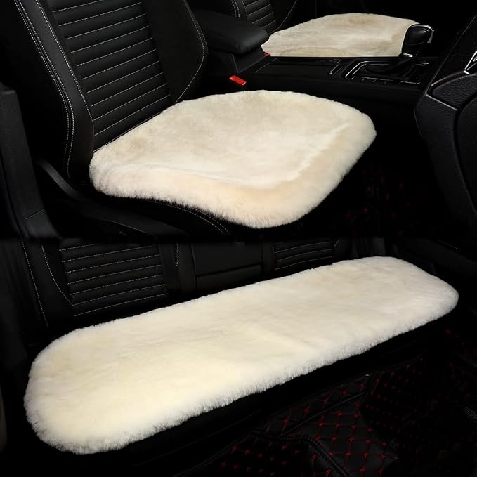 LLB Genuine Sheepskin Car Seat Cushion Seat Covers - Image 4