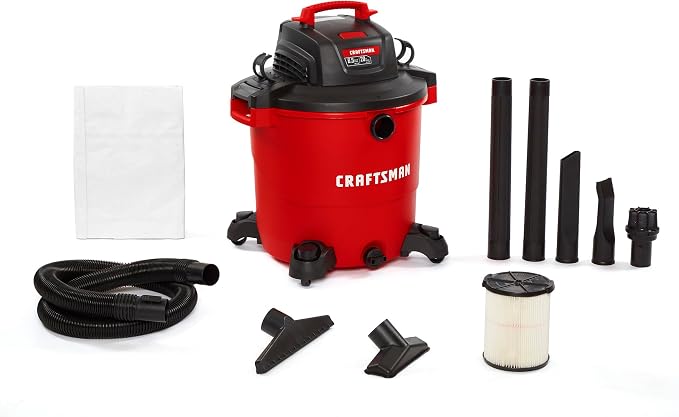 CRAFTSMAN CMXEVBE17596 20 Gallon 6.5 Peak HP Wet Dry Vac, Heavy-Duty Shop by CRAFTSMAN