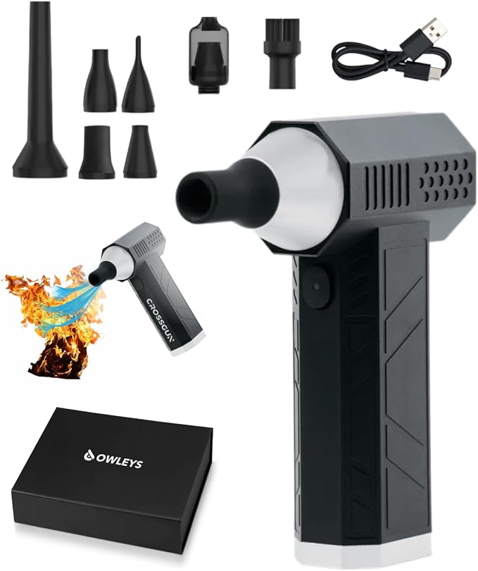 Portable Car Vacuum Cleaner “CrossClean 2-in-1 Vacuum & Air Blower | 120W by OwleysCarAccessories