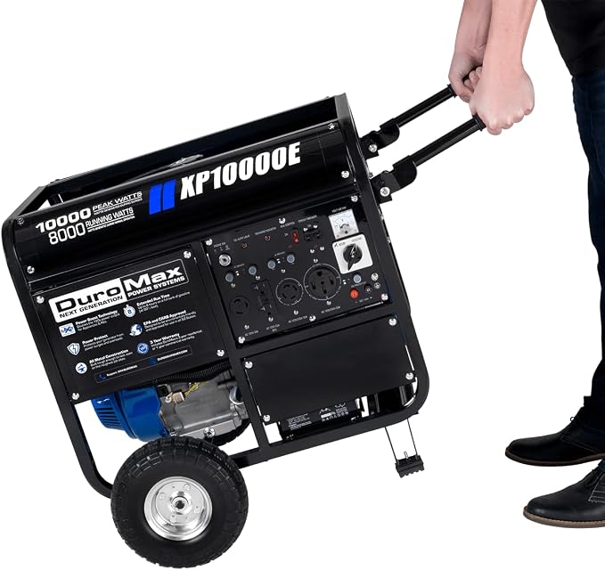 DuroMax XP10000E 10, 000-Watt Gas Powered Portable Generator - Image 6
