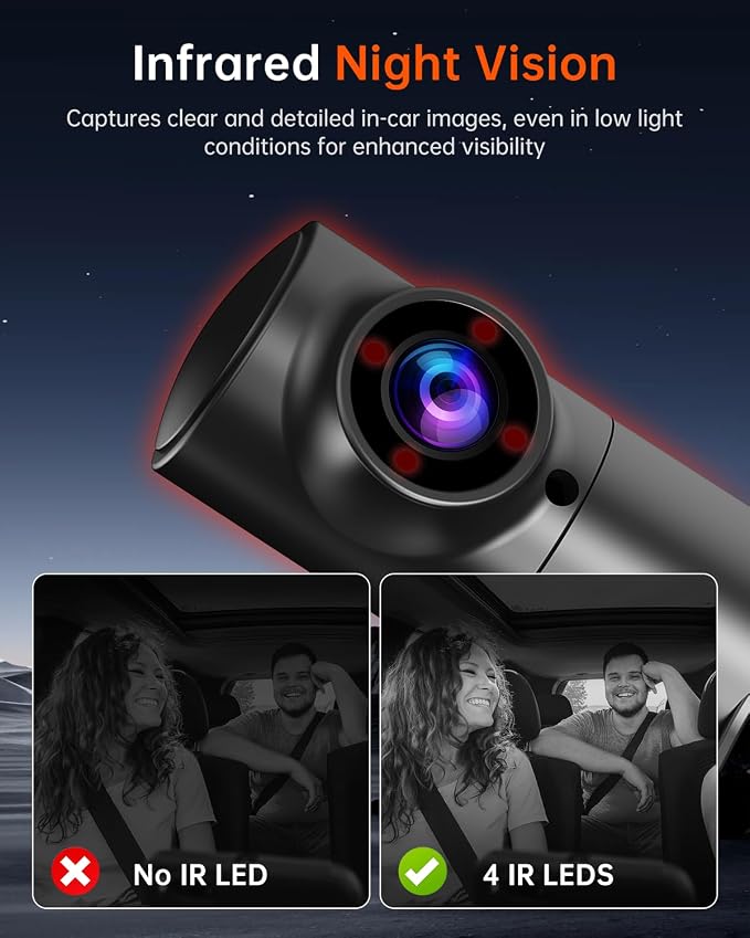 R39 Dash Cam Front and Rear, Dash Cam 3 Channel 5K - Image 6