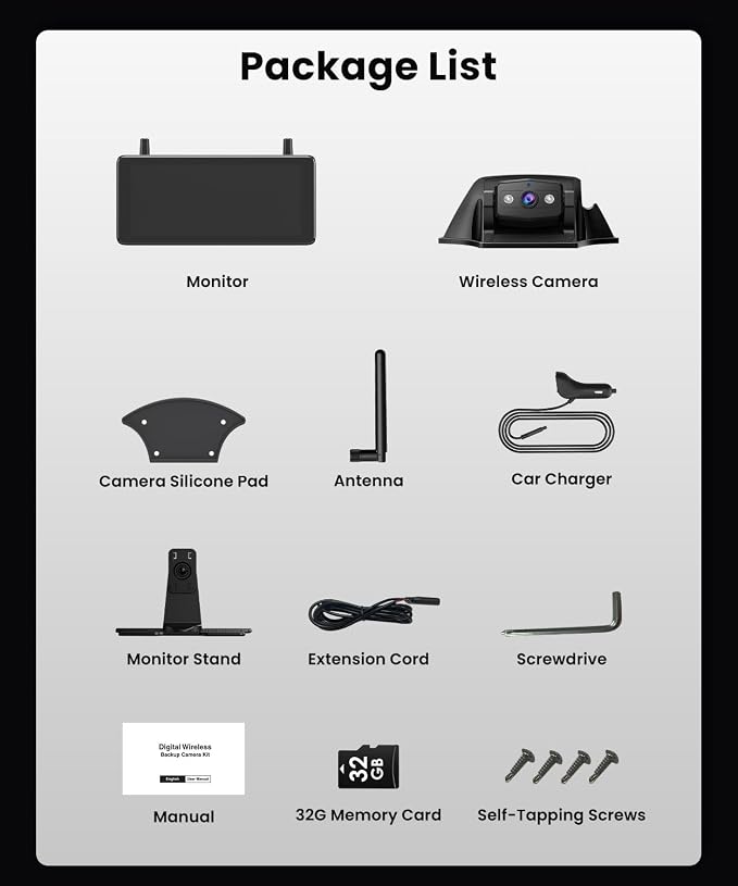 AUTO-VOX RV Backup Camera Wireless Plug and Play: Pre-Wired - Image 8