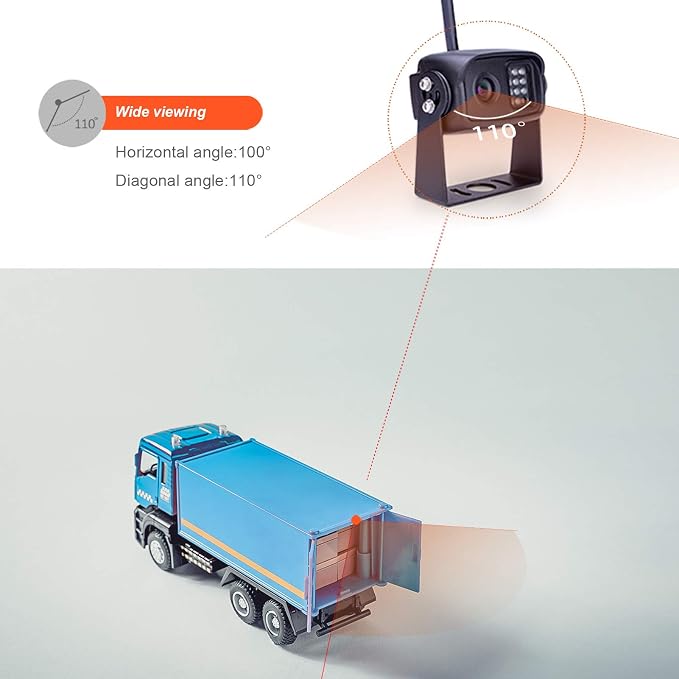 Digital Wireless Backup Camera System, Dual HD 720P Camera - Image 3