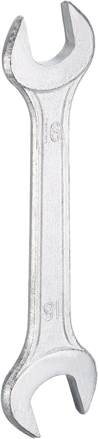 HARFINGTON Double Open End Wrench 16mm x 18mm Metric 15 Degree Offset Angle by HARFINGTON