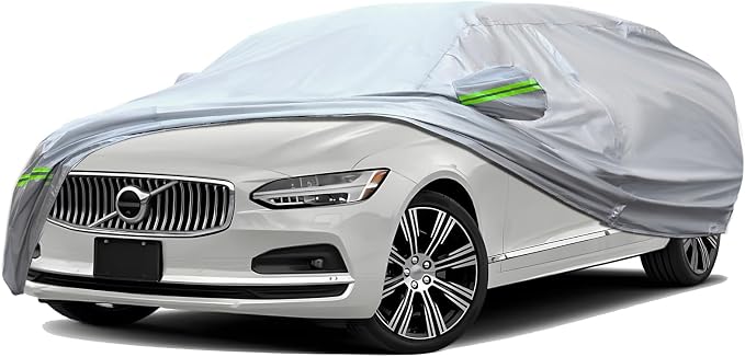 TUCAREST 6-Layers Full Car Cover Universal Premium Shell Zipper Design by TUCAREST