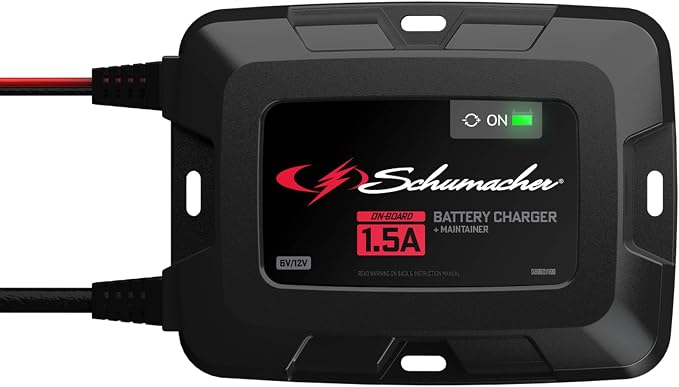 Schumacher Electric On-Board Battery Charger and Maintainer, 1.5 Amps, 6 Volt by SchumacherElectric