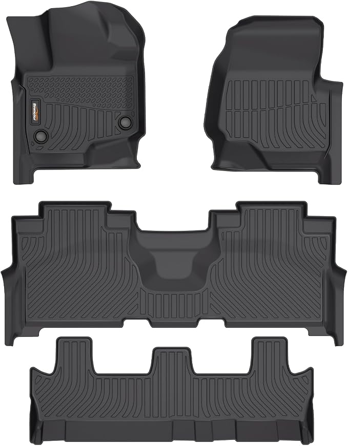 Binmotor-Floor Mats for Ford Expedition Max 2021-2025, TPE All Weather Car Mat by VisittheBinmotor