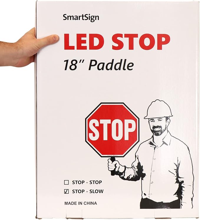 SmartSign LED STOP SLOW Paddle - Image 3