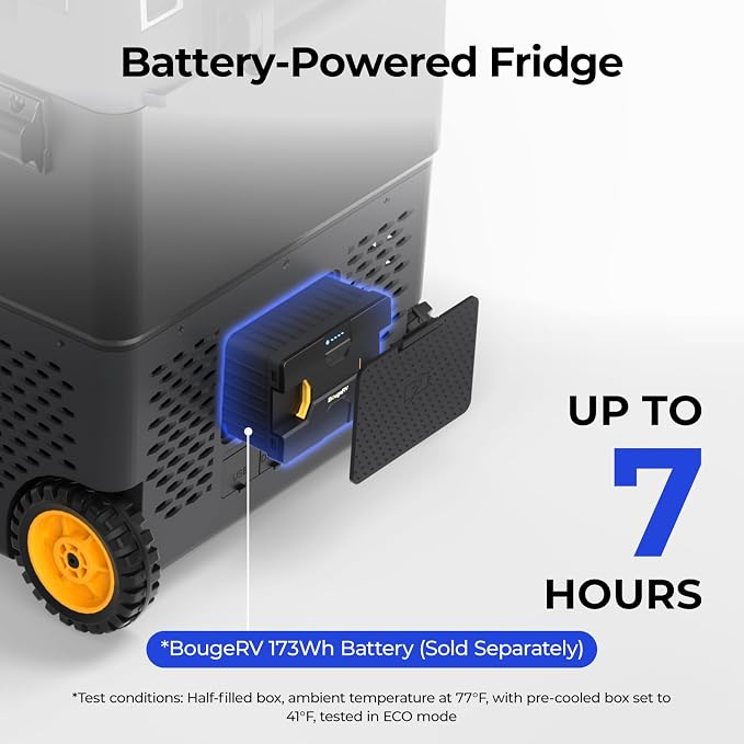 BougeRV 12 Volt Car Refrigerator, CRD2 61 Quart Portable Fridge Freezer - Image 5
