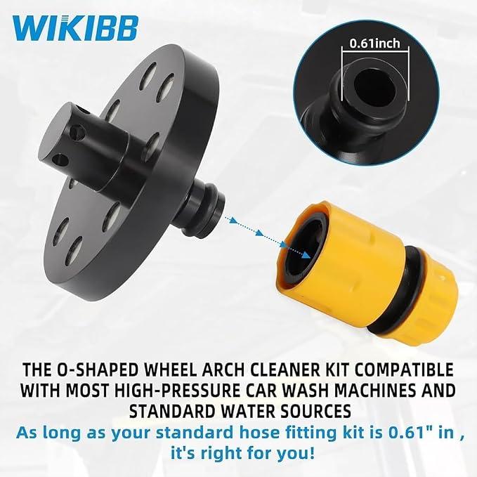 O-Ring Chassis Cleaner Flusher Kit, 360° Spinning Nozzle, Undercarriage Cleaner - Image 4