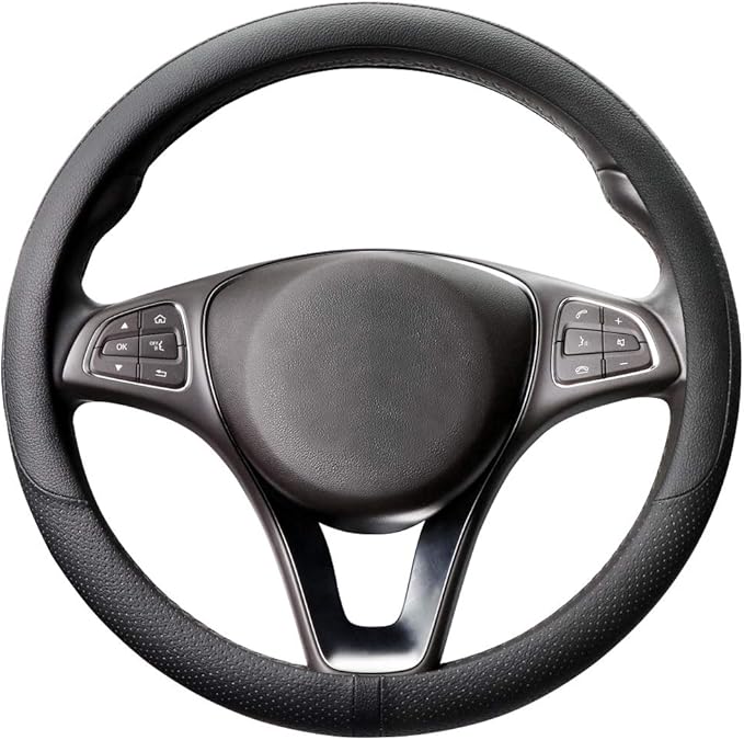 COFIT Breathable Car Steering Wheel Cover 15 inch Auto Universal Leather Wrap by COFIT