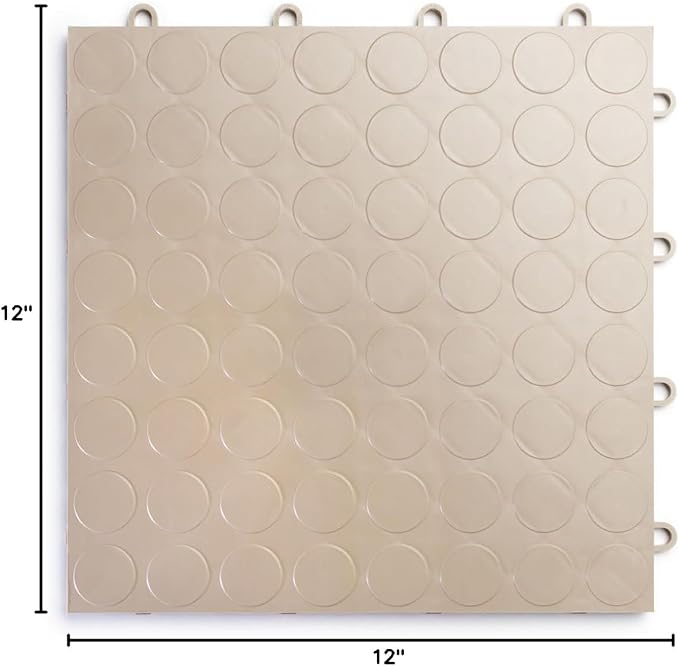 Big Floors RaceDeck CircleTrac, Interlocking Non-Slip Garage Flooring Tile - Image 8