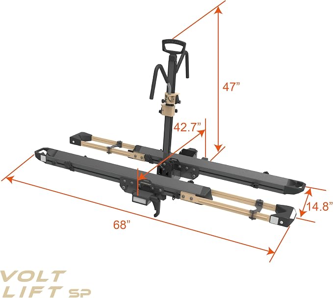 HYPERAX Volt Lift SP -E Bike Hitch Mount Platform Style 2 Bikes Carrier - Image 6
